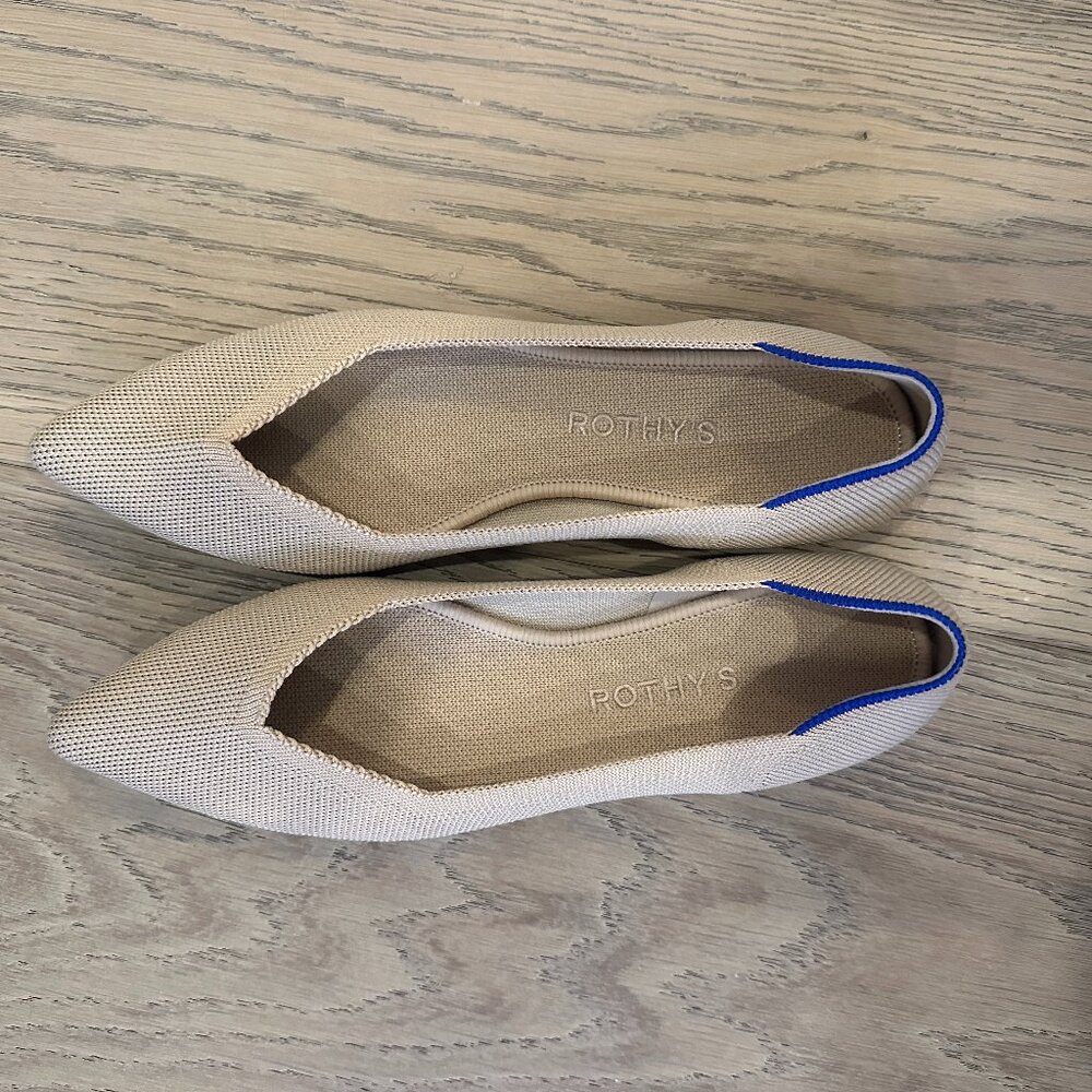 Rothy's Flats Point II Tan size 8.5